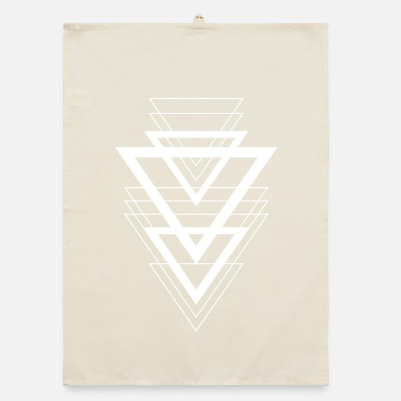 triangle design Organic dish towel