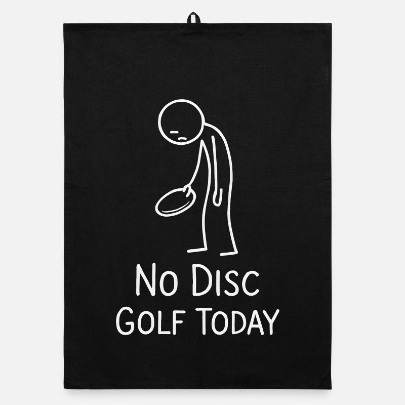 No Disc Golf Today Humor Sport Geschenkidee Organic Geschirrtuch