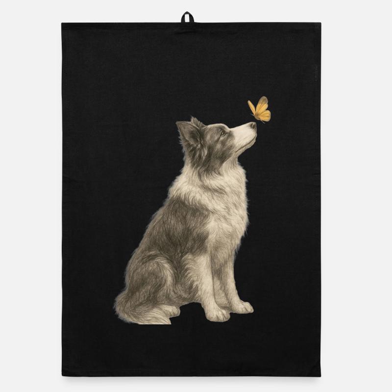 Illustration de la nature du chien berger australien Torchon bio