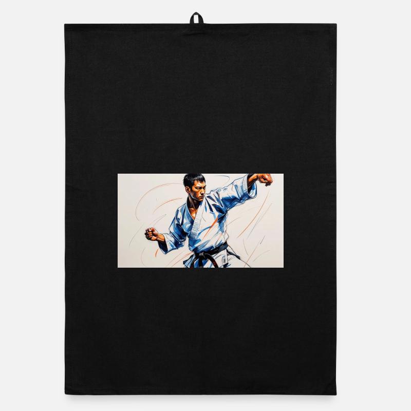 Martial art and Japanese dynamism Organic dish towel