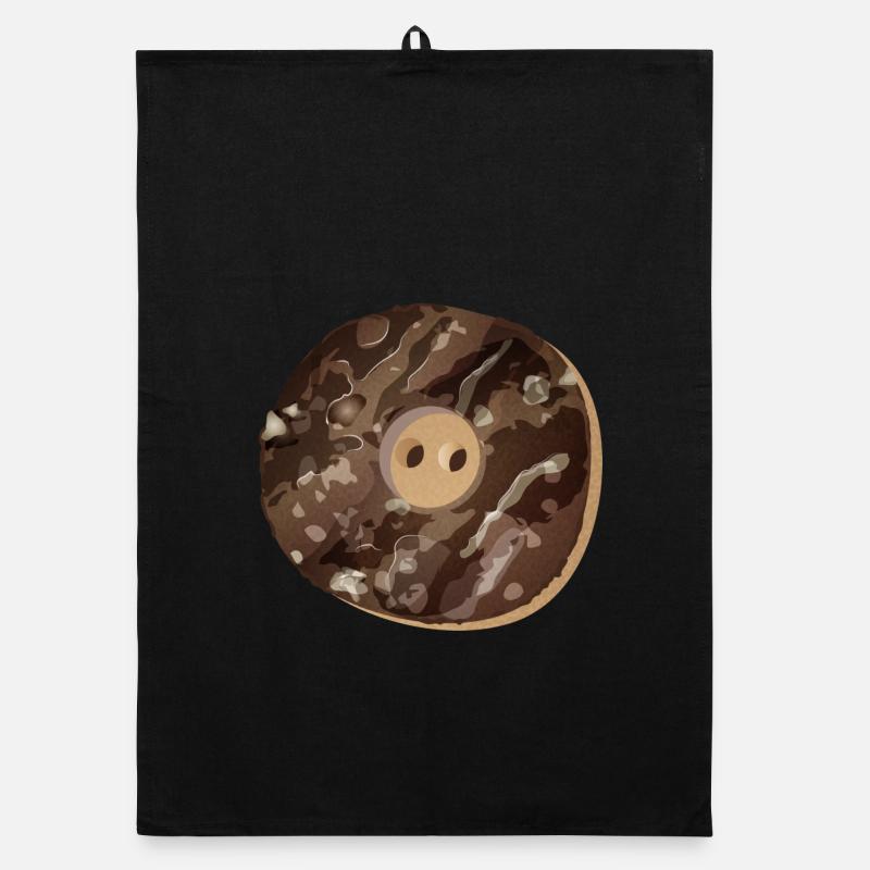 rustic button in staghorn look Organic dish towel