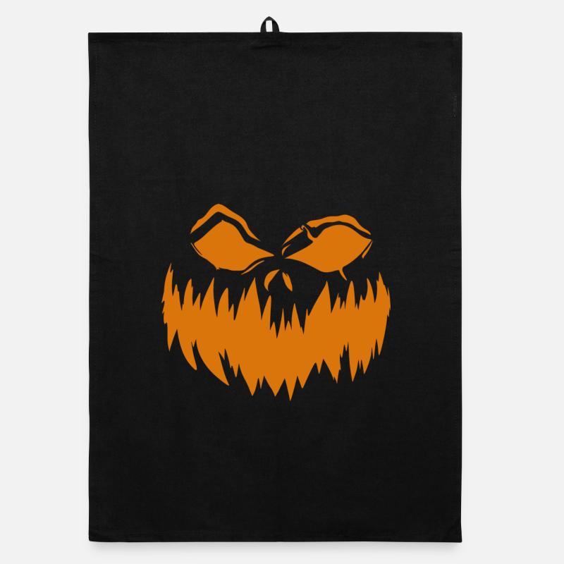 Grimace de citrouille 3 Torchon bio