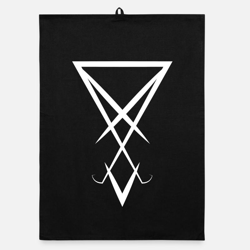 Lucifer symbol Organic dish towel