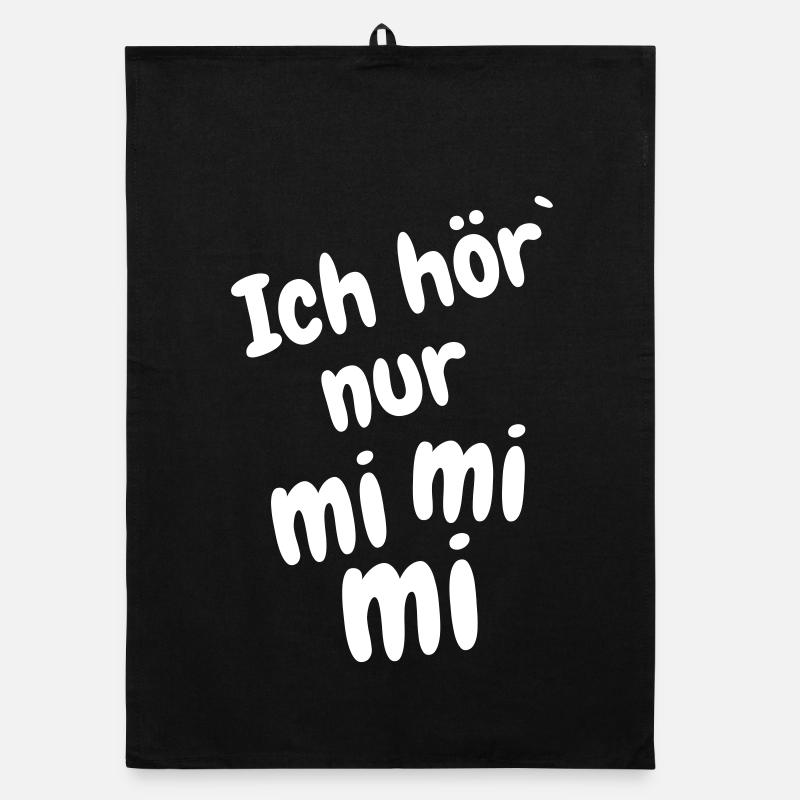 Ich hör` nur mi mi mi Organic Geschirrtuch