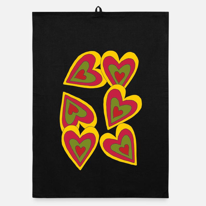 hearts on fire Organic dish towel