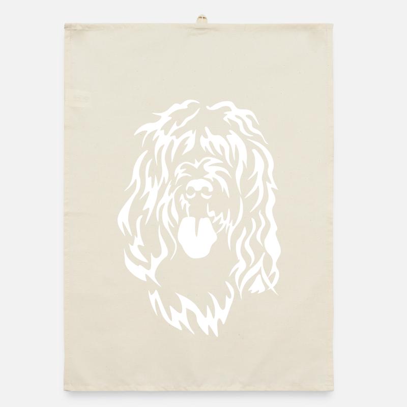 Tête de chien Otter « Black Edition » Torchon bio