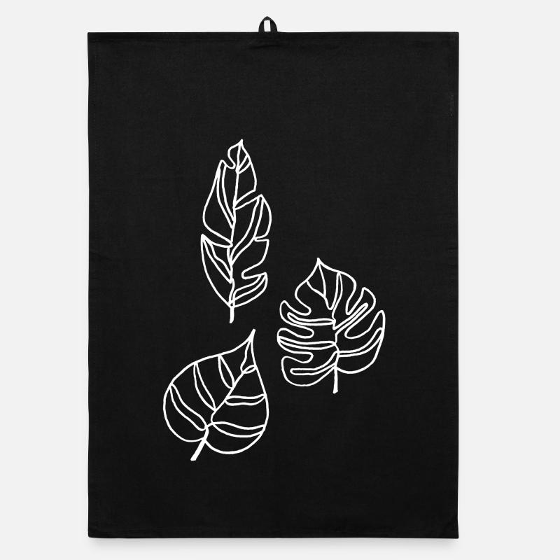 Esquisse de la nature (blanc) Torchon bio