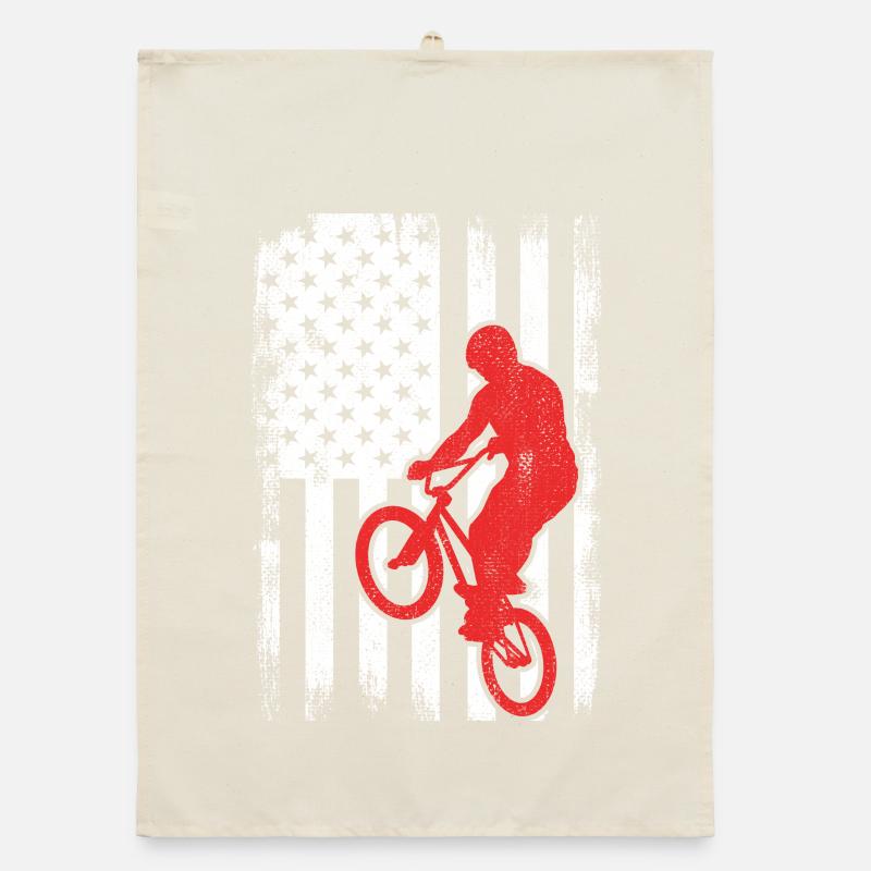Drapeau BMX USA Torchon bio
