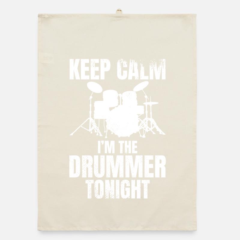 I'm the drummer tonight Organic dish towel