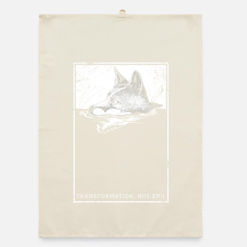 Transformation, not end. Organic dish towel