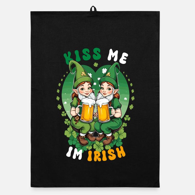 Küss mich, ich bin Irish Organic Geschirrtuch