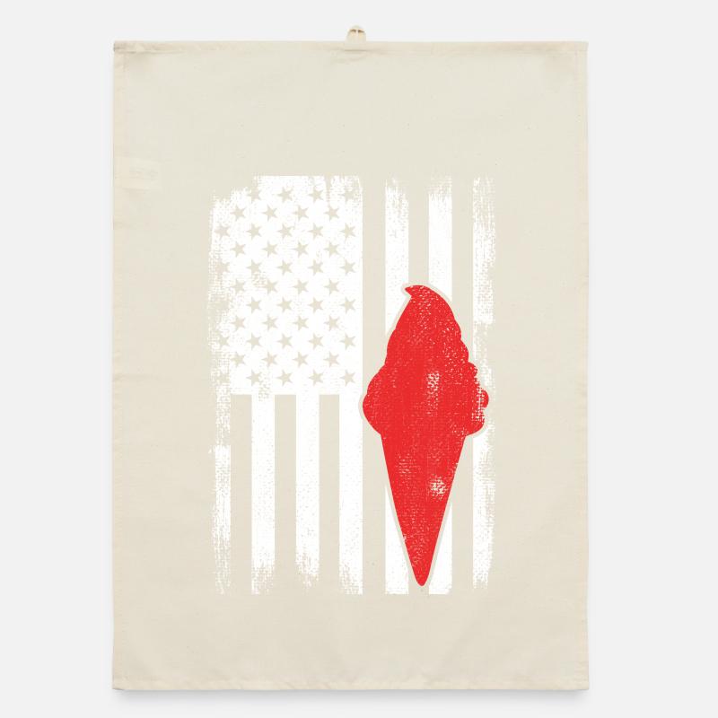 USA Eiscreme Organic Geschirrtuch