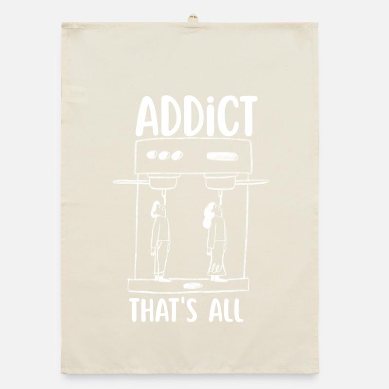 Addict au café  Torchon bio