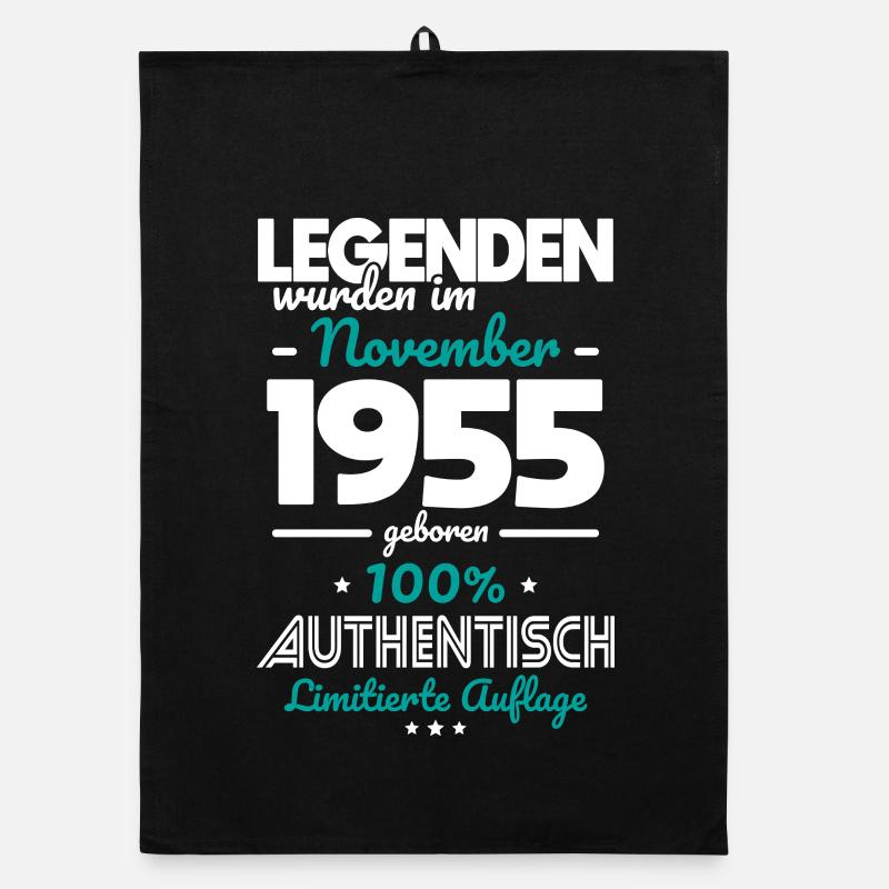 70th Birthday - Legends were unveiled in November 1955 Organic dish towel
