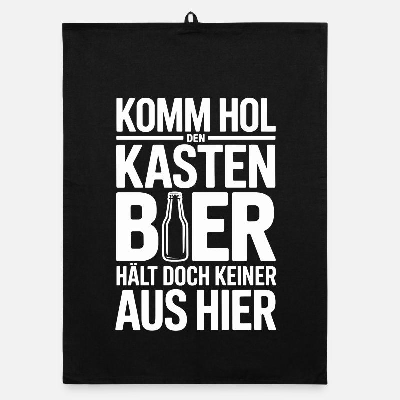  Komm Hol Den Kasten Bier Hält Doch Keiner Aus Organic Geschirrtuch