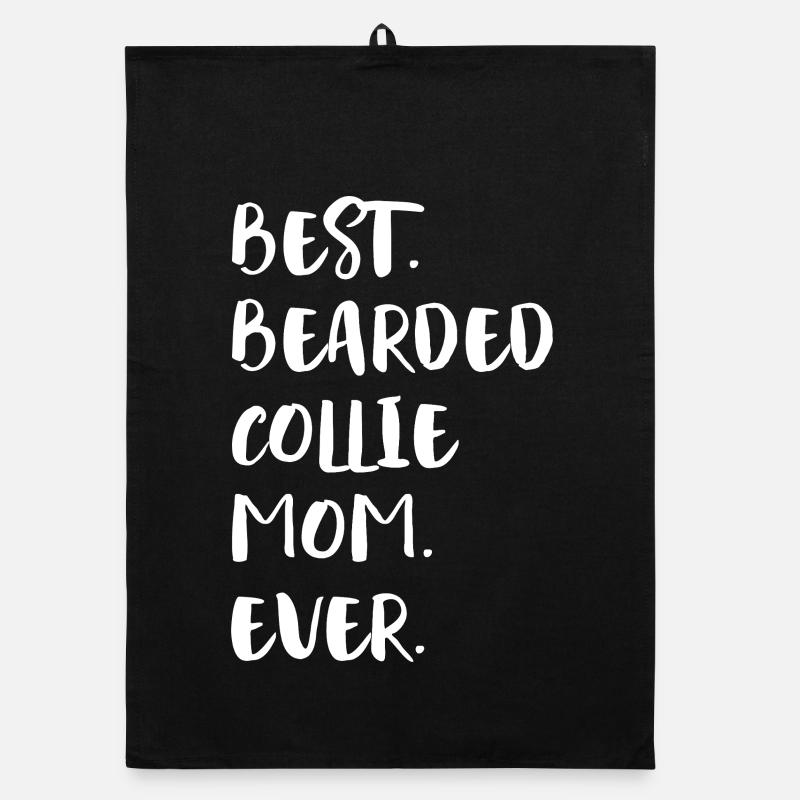 Bearded Collie Organic dish towel