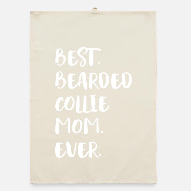Bearded Collie Organic dish towel