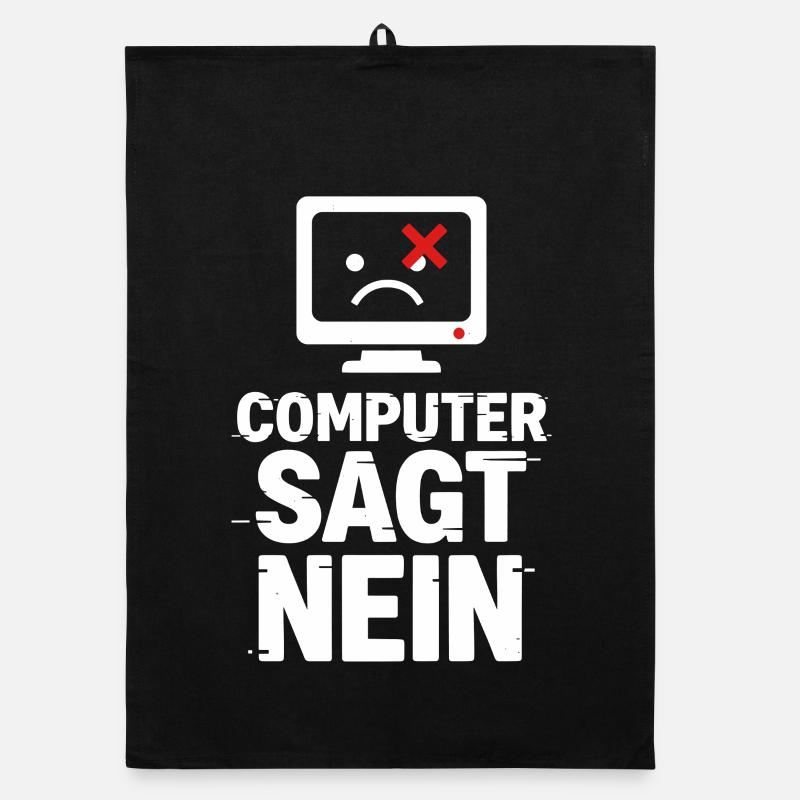 Computer Sagt Nein Meme Organic Geschirrtuch