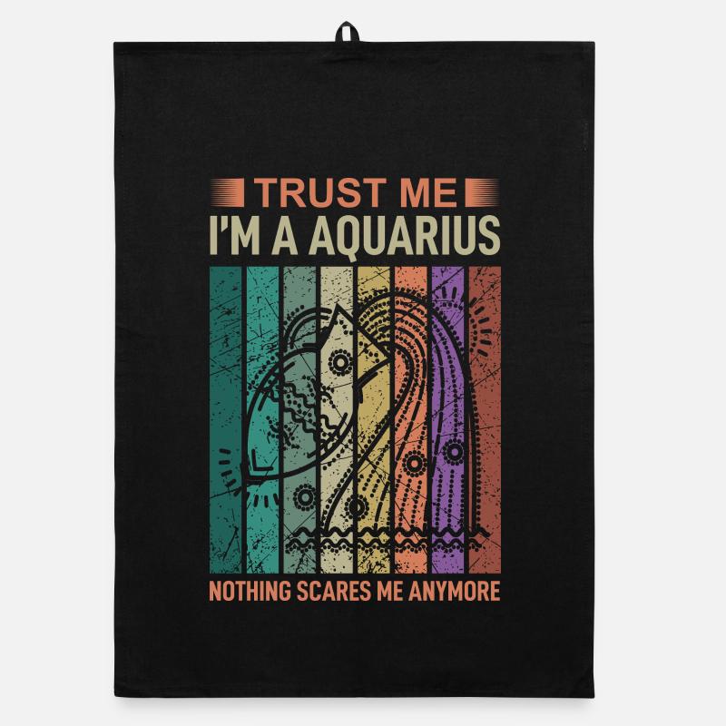 Sternzeichen Wassermann Organic Geschirrtuch