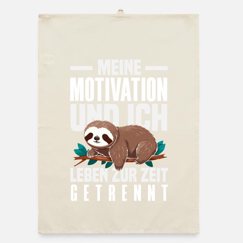 My Motivation and Me - Separated Sloth Organic dish towel