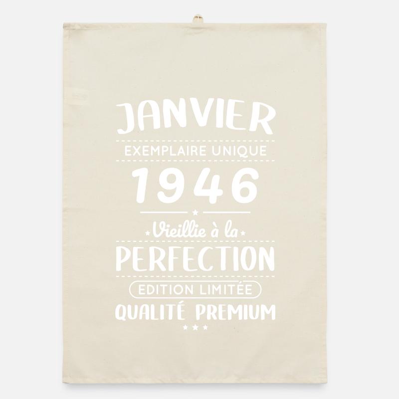 80-jähriges Jubiläum - Januar 1946 Perfektion Organic Geschirrtuch