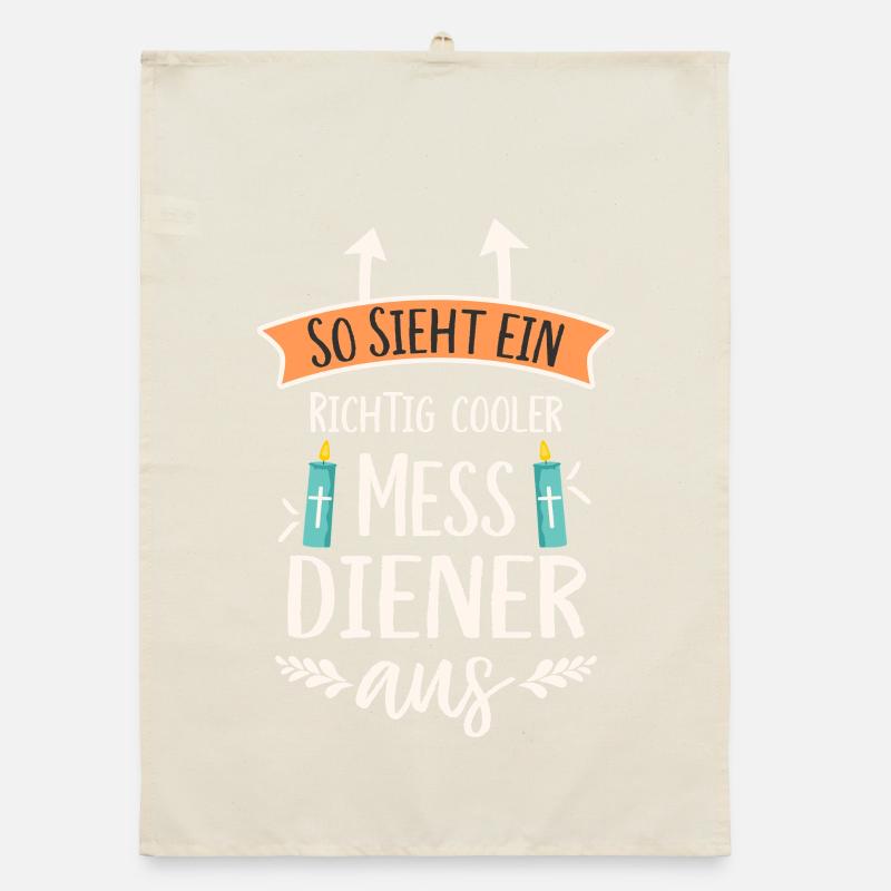 Ministrant So sieht ein cooler Messdiener aus  Organic Geschirrtuch