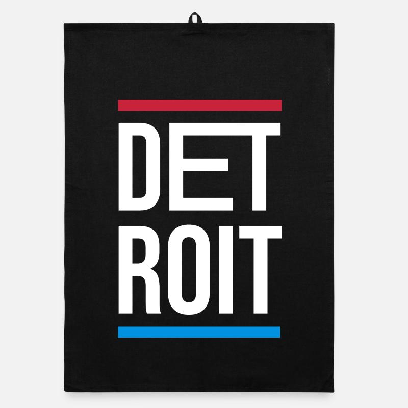 Conception du logo de la ville de Detroit Torchon bio