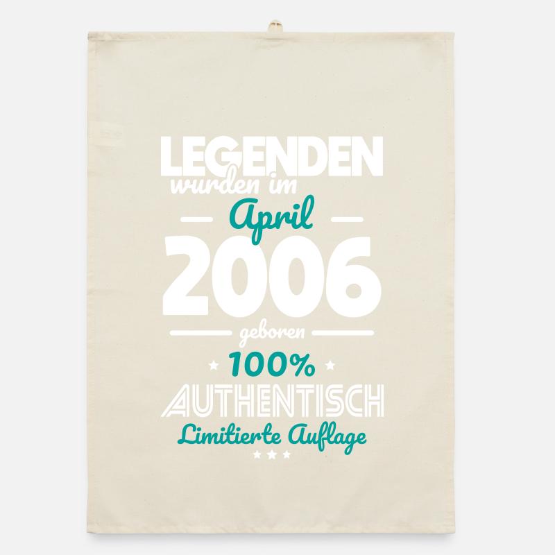 20th Anniversary - Legends were made in April 2006 Organic dish towel