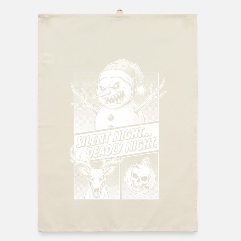 Silent Night Deadly Night Horror Organic Geschirrtuch