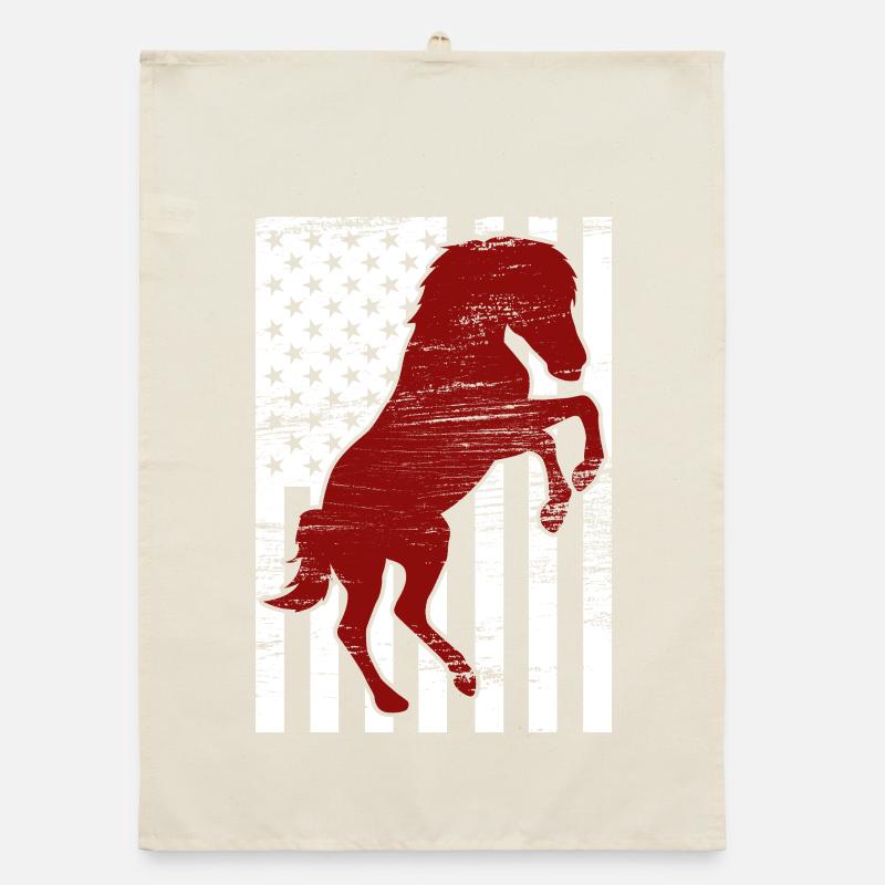 4. Juli USA Reiten Organic Geschirrtuch