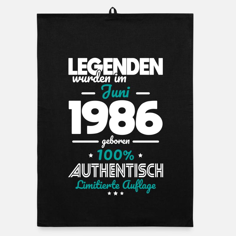 40. Geburtstag - Legenden wurden im Juni 1986 Organic Geschirrtuch