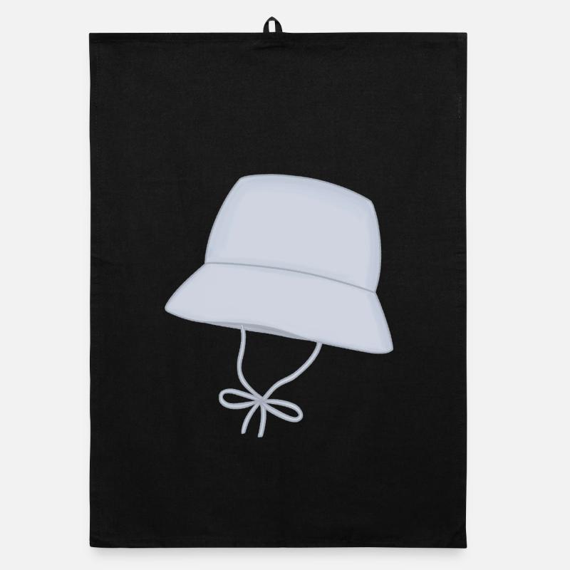 Pastell Bucket Hat mit Kinnband Organic Geschirrtuch