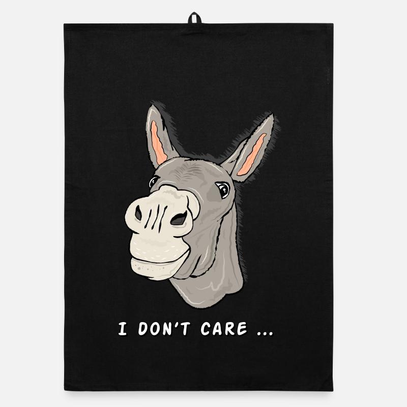 âne l’animal de zoo têtu et intelligent Torchon bio