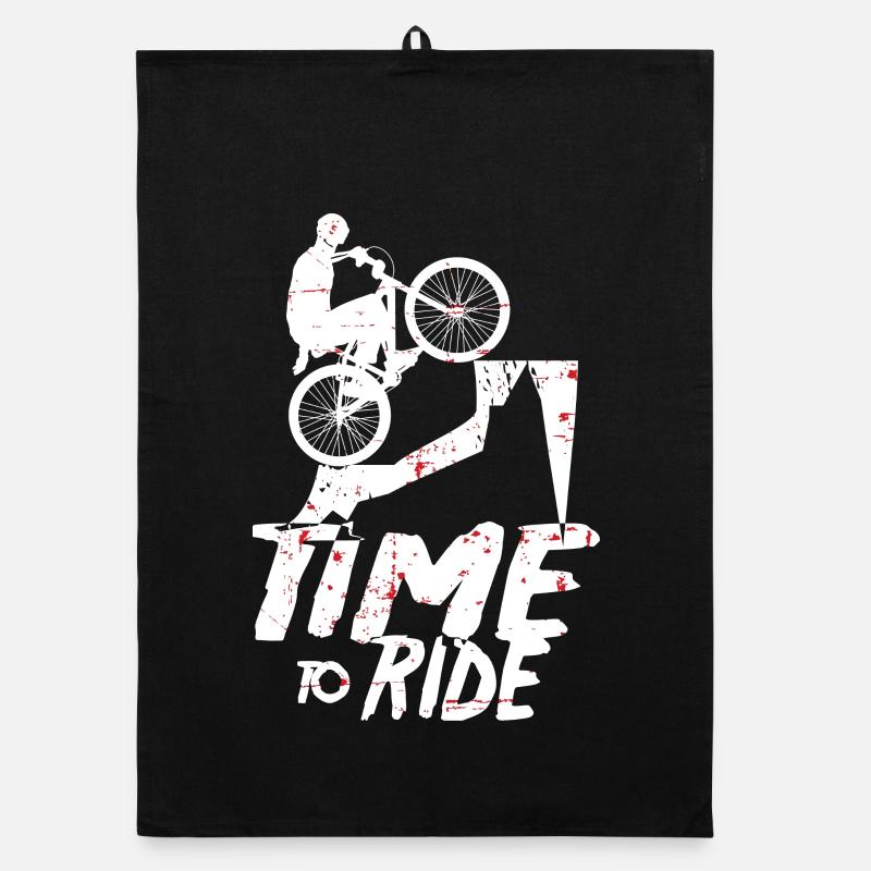 Mountain bikers Organic dish towel