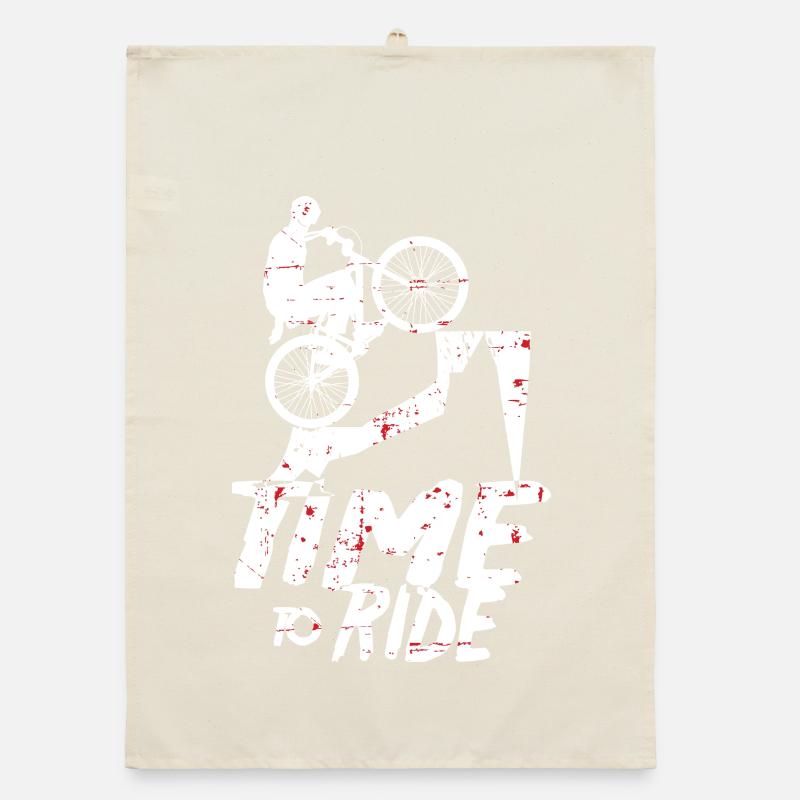Mountain bikers Organic dish towel