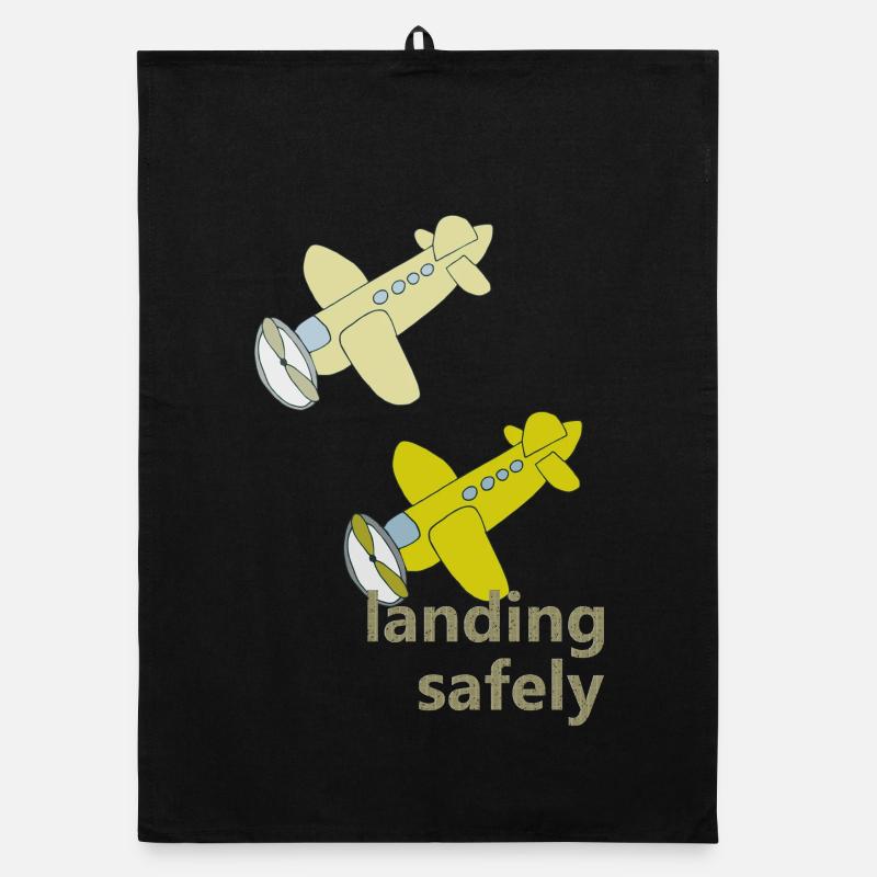 landing safely Organic dish towel