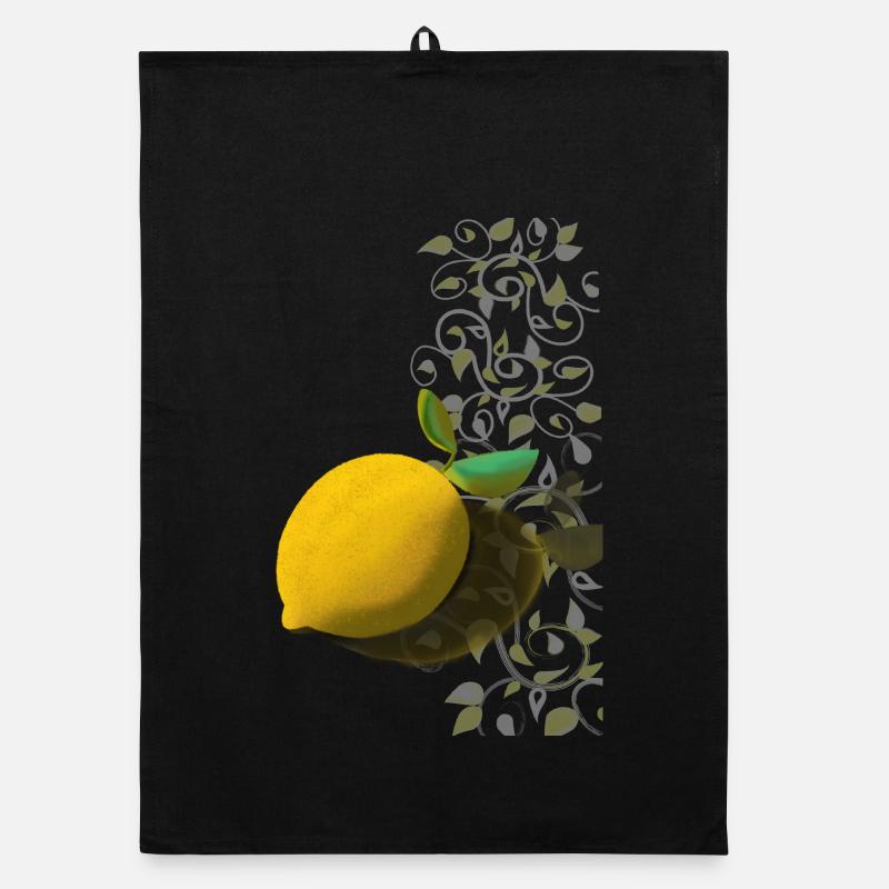 Citron et tentacules délicats Torchon bio