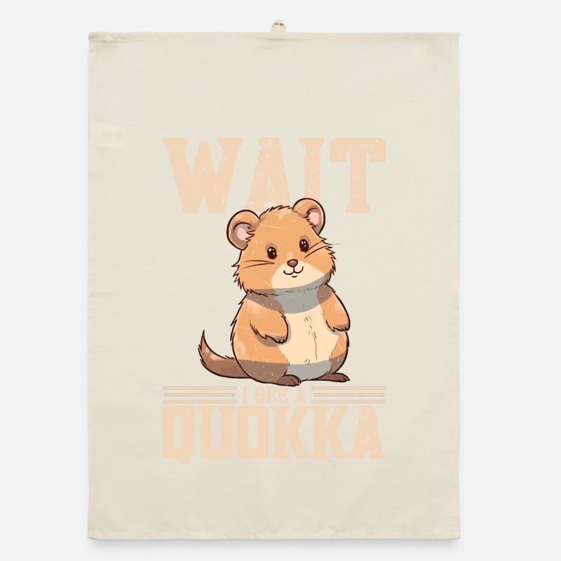 Warte ich sehe ein Quokka Organic Geschirrtuch