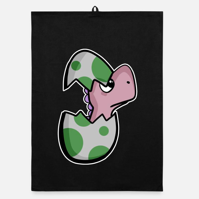 Dinosaure oeuf Dino bébé Motif Torchon bio