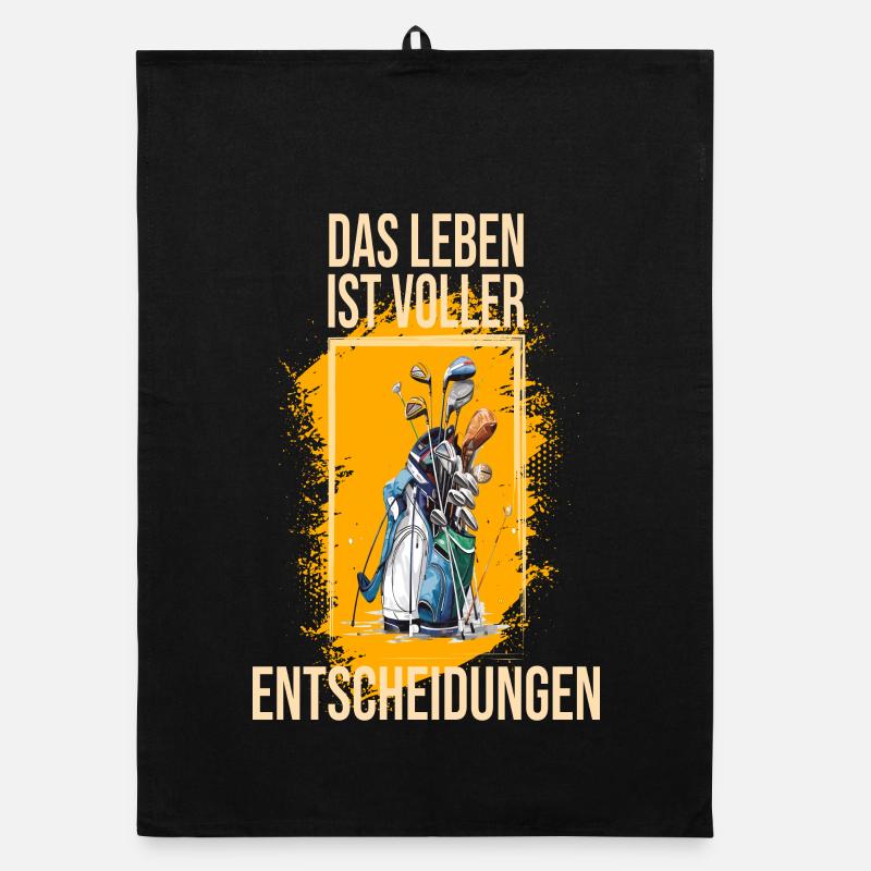 Das Leben ist voller Entscheidungen Organic Geschirrtuch