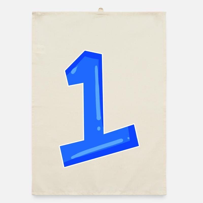 Numéro 1 bleu Torchon bio