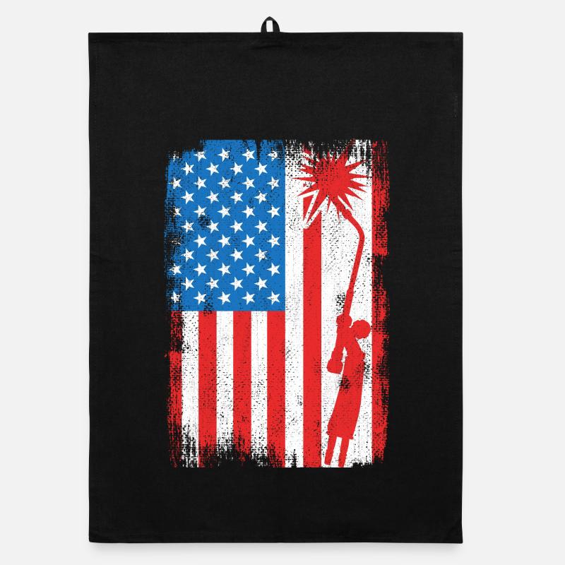 Drapeau de soudage des États-Unis Torchon bio