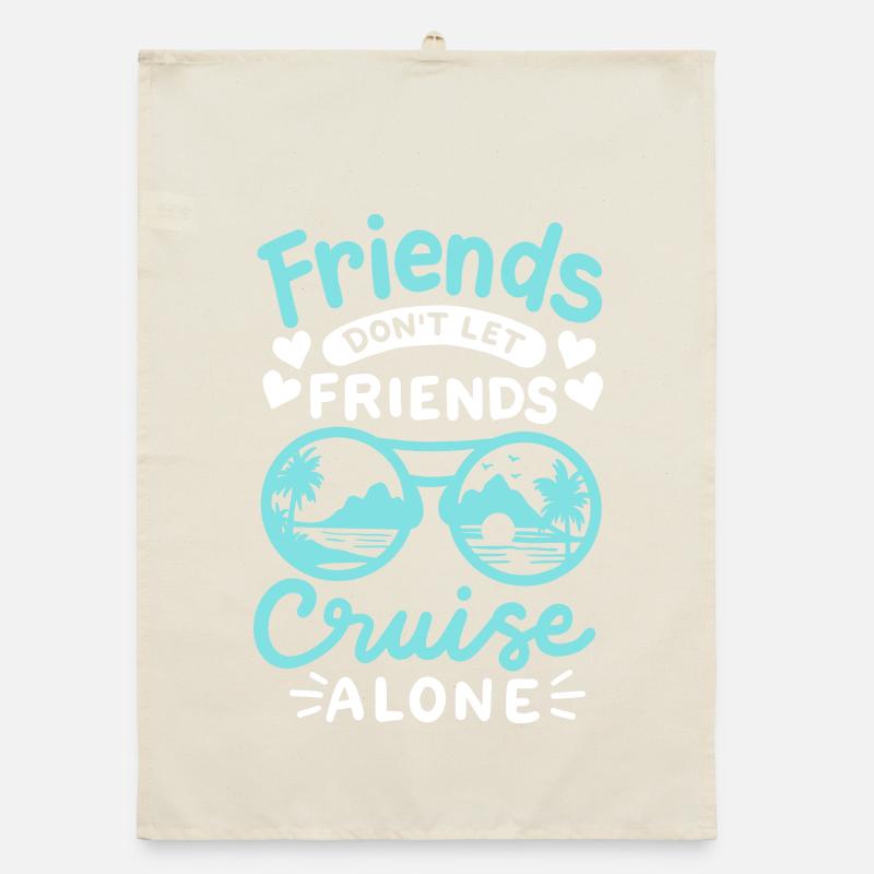Kreuzfahrt mit Freunden Organic Geschirrtuch
