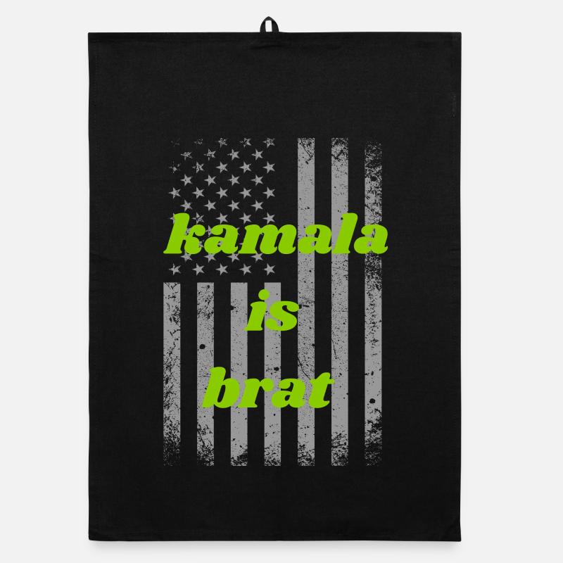 kamala is brat harris 2024 - Torchon bio - noir