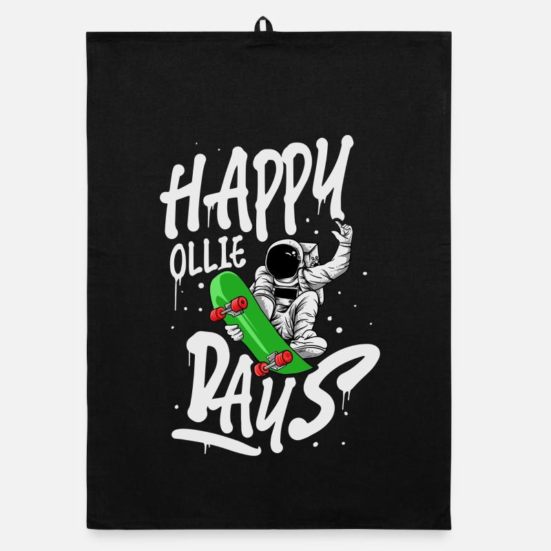 Skateboard Skate Skater Organic Geschirrtuch