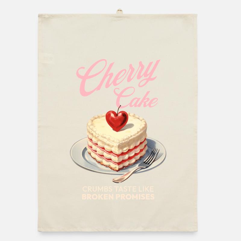 Cherries Cherry Pie Baking Gift Organic dish towel