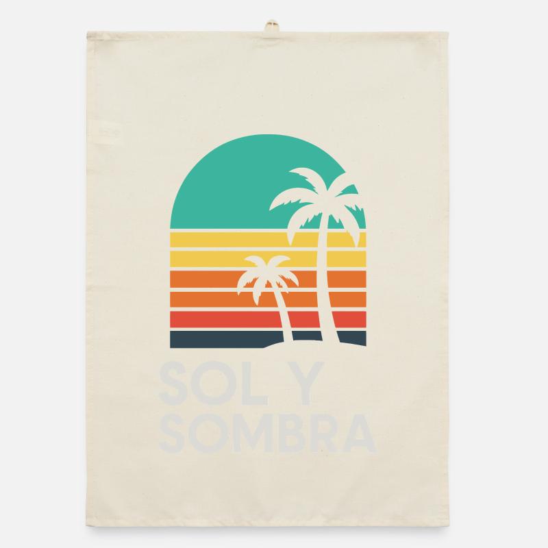 Boden und Schatten Sunset Palm Organic Geschirrtuch