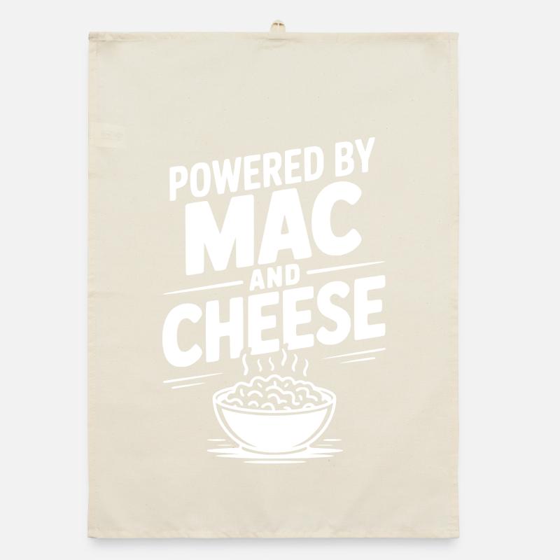 Angetrieben von Mac and Cheese Organic Geschirrtuch
