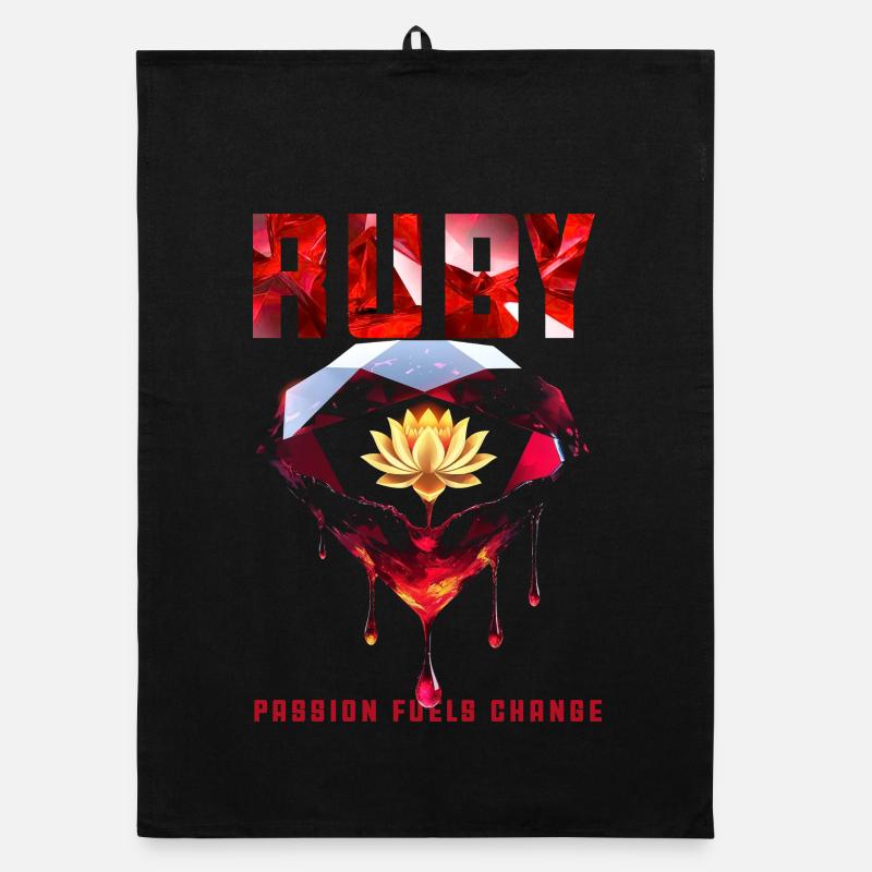 Pierre de naissance Rubis de Juillet Torchon bio