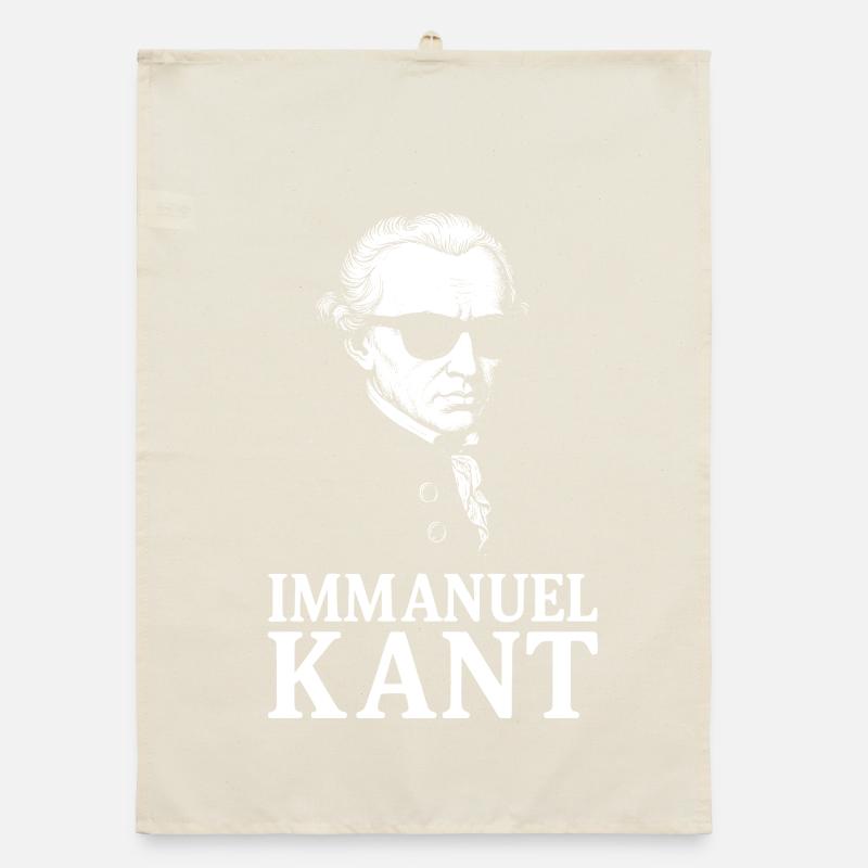 Enlightenment Immanuel Kant Silhouette  Organic dish towel